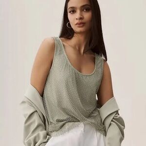 Anthropologie Sunday in Brooklyn Rhinestone Mesh top ✨